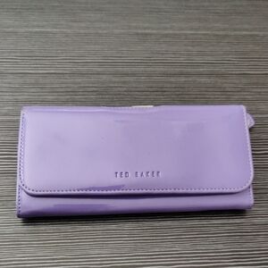 Ted Baker Lavender Women's Wallet In Patent Leather